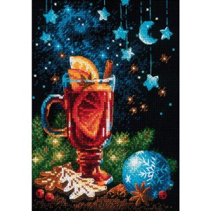 RIO 2157 Cross stitch kit with yarn - Holiday flavour