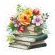 Kreuzstichvorlage für Smartphone - Blumenbuchsammlung