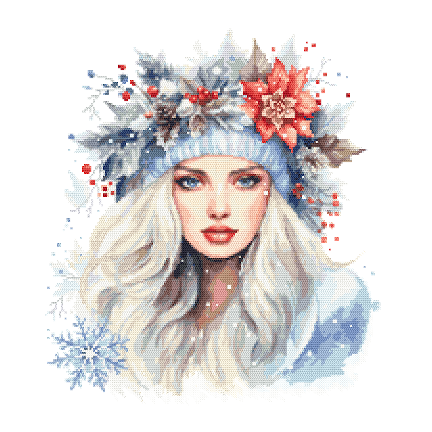Cross stitch pattern for a phone - Mrs. Winter