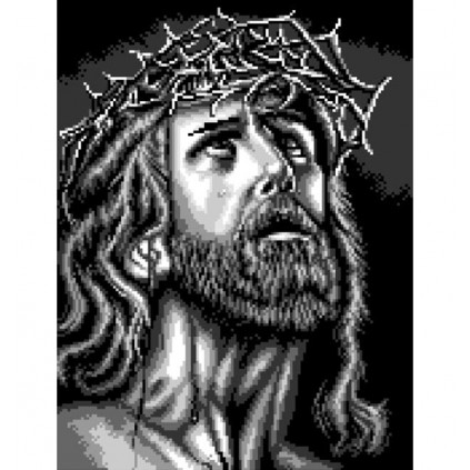 K 7329 Gobelin - Jesus Christus trägt eine Dornenkrone