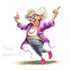 S 10784 Cross stitch pattern for a phone - Crazy grandma