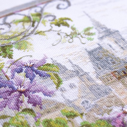 MN 250-064 Cross stitch kit - Fragrance of clematis