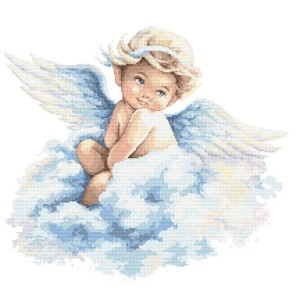 S 10549 Cross stitch pattern for a phone - Sweet little angel
