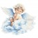 Cross stitch pattern for a phone - Sweet little angel