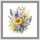 ZN 10552 Stickpackung vorgedruckt - Blumen mit Lavendel