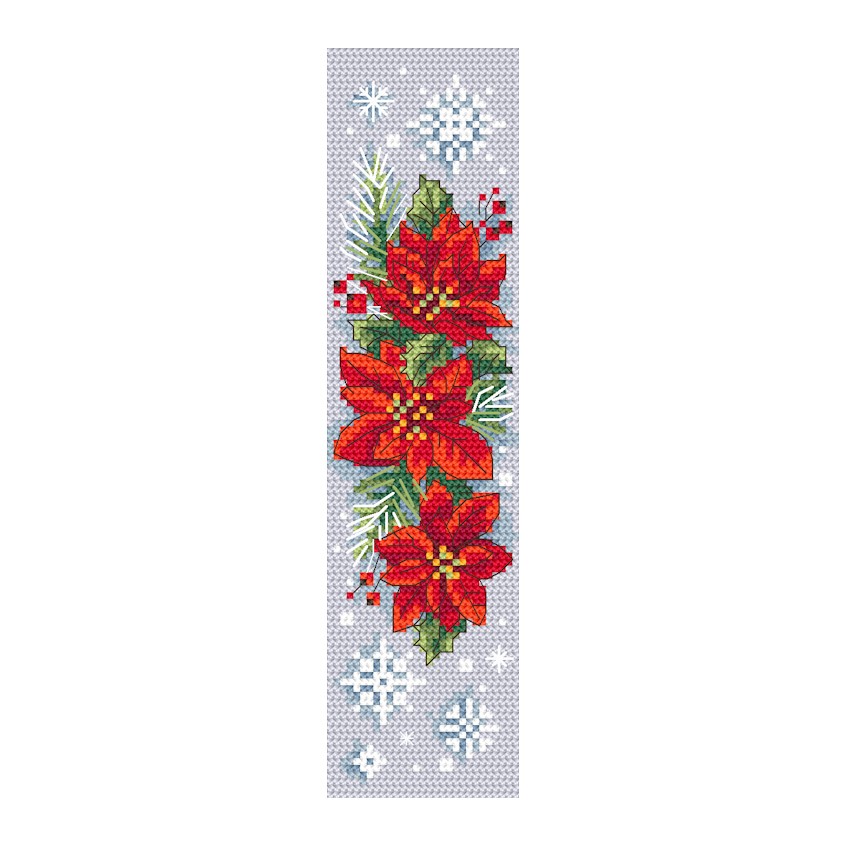 Cross stitch pattern for a phone - Christmas bookmark