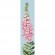 Cross stitch pattern for a phone - Bookmark with foxglove