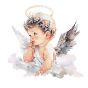 S 10550 Cross stitch pattern for a phone - Dreamy little angel