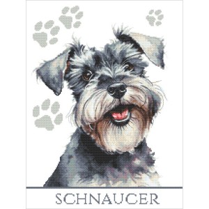GC 10862 Cross stitch pattern on paper - Dog - Schnaucer