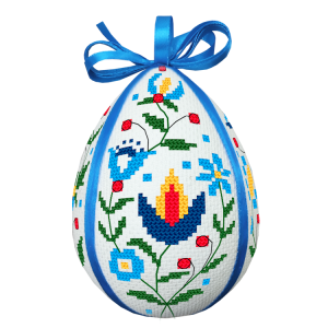 ZU 10795 Cross stitch kit - Folk Easter egg II