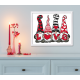 K 11008 Tapestry canvas - Gnomes in love