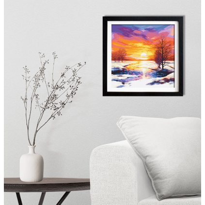 K 10799 Tapestry canvas - Romantic sunset
