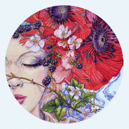 MER K-185 Cross stitch kit - She sleeps