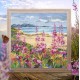 ZTM 976 Cross stitch kit - Flowers by a mountain lake