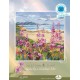 ZTM 976 Cross stitch kit - Flowers by a mountain lake