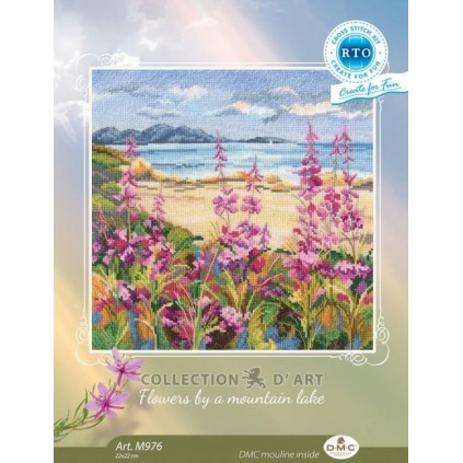 ZTM 976 Stickpackung - Blumen am Bergsee