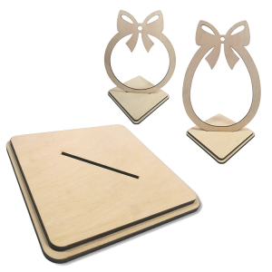 995-05 Stand for wooden frame in egg or ball shape