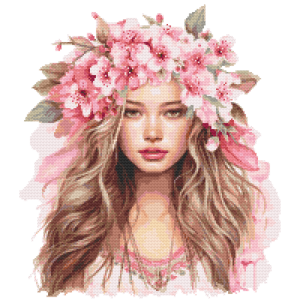 Z 10543 Cross stitch kit - Mrs. Spring