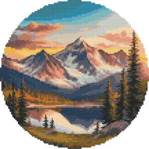 Z 10890 Cross stitch kit - Picturesque lake