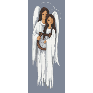 Z 10562 Cross stitch kit - Angels with a harp