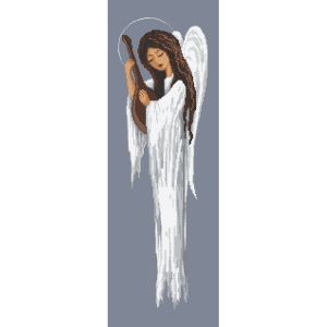 AN 10563 Tapestry Aida - Angel with a lute