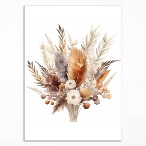 0076PL Poster - Boho bouquet III