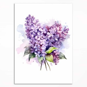 0062PL Poster - Bouquet with lilacs I