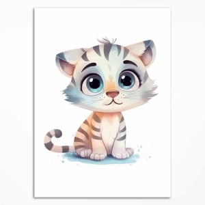 0070PL Poster - Gray kitten