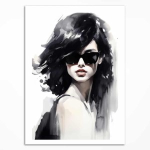 0125PL Poster - Woman in black II