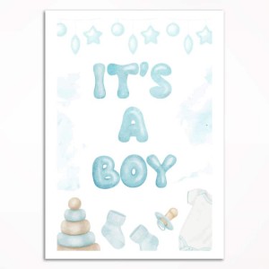 0268PL Poster - It's a boy