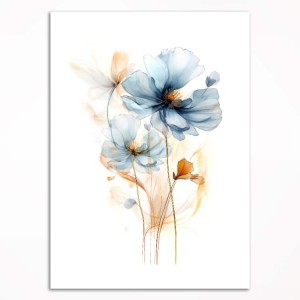 0047PL Poster - Blue flower III