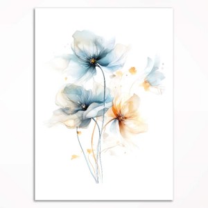 0045PL Poster - Blue flower I