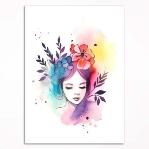 0260PL Poster - Colorful girl