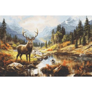LS B621 Cross stitch kit - The greatness of nature