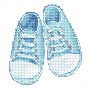 Z 10894 Stickpackung - Kleine Schuhe - Kleiner Junge