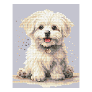 Z 10893 Cross stitch kit - Little Maltese