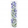 Cross stitch pattern for a phone - Bookmark - Purple flowers
