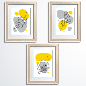 Z 11040 Cross stitch kit - Sunny leaves - triptych