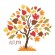Cross stitch pattern for a phone - Seasonal tree - Autumn