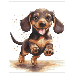 Z 10905 Cross stitch kit - Little dachshund