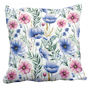 GU 10915-01 Kreuzstichmuster auf Papier - Kreuzstichkissen - Blumen I