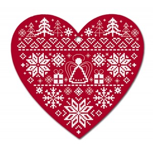 Z 11048 Cross stitch kit - Christmas heart I