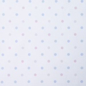 NAR50x100-16 Aida with printed background 50x100 cm - Colored polka dots