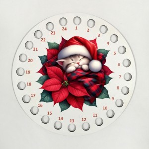 997-02 Organizer für Stickgarn - Weihnachtskätzchen
