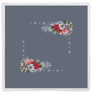 ZU 10572 Cross stitch kit - Winter tablecloth