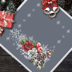 ZU 10570 Cross stitch kit - Winter napkin