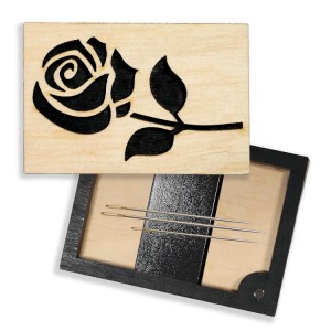 Needle case with magnet - Rose