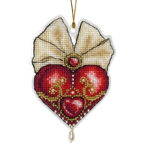 US 1035 Cross stitch kit - Pendant - Heart of love