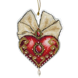 US 1033 Cross stitch kit - Pendant - Heart of hope