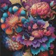 NPE 3578 Cross stitch kit - Tropical colors